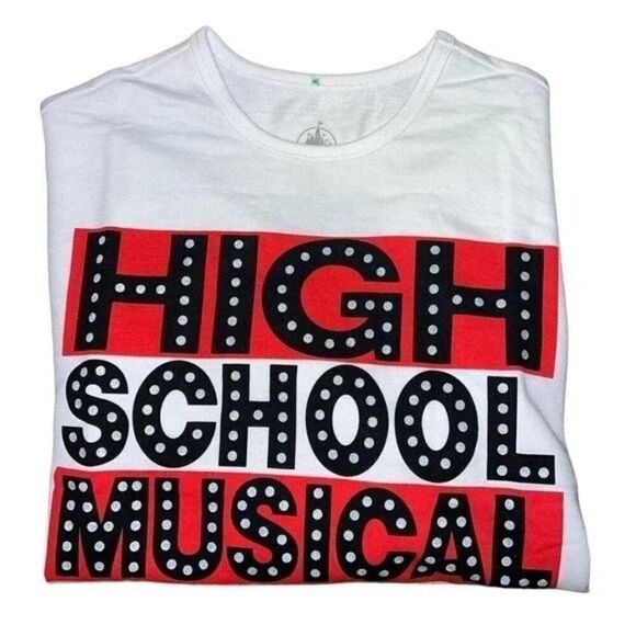 Girls long sleeve t-shirt girls Disney TV high school musical white/red size S - Picture 3 of 8